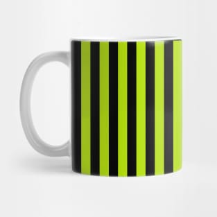 Stripes and Swirls - Lime Green and Black Mug